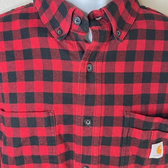 Mens Carhartt flannel size Large - Picture 2 of 3